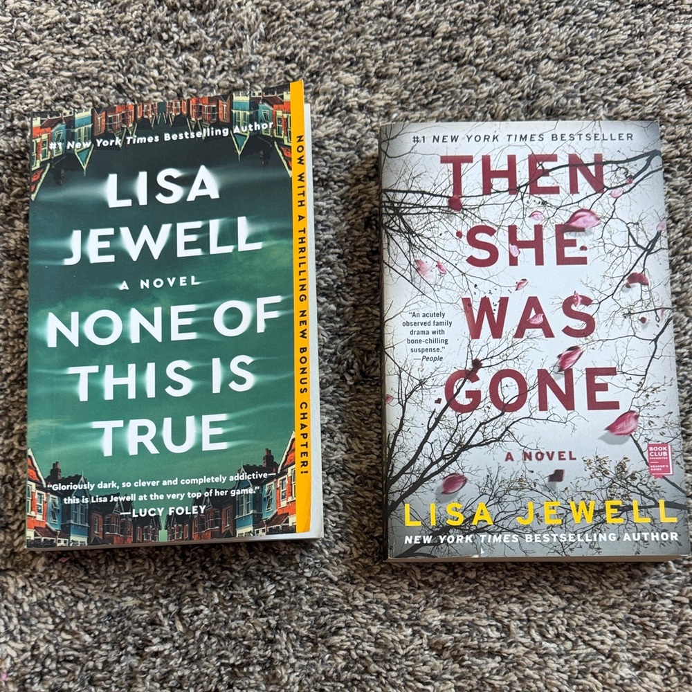 Set of 2 Bestselling Author Lisa Jewell Book Set - Green and White